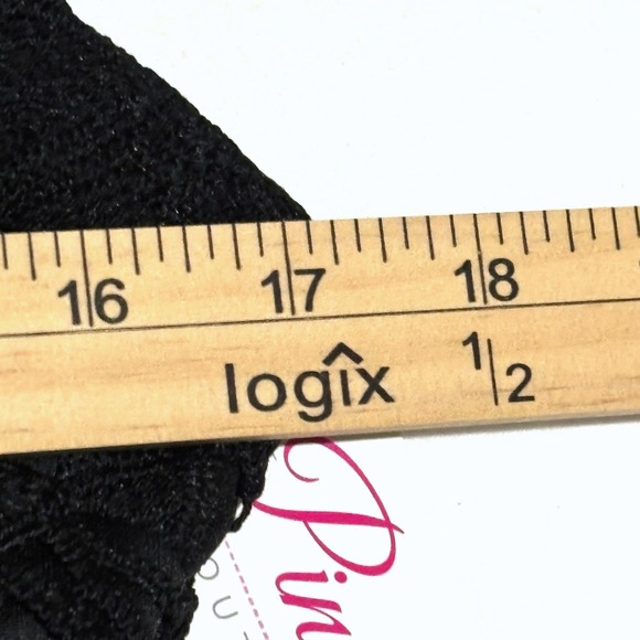 NEW Pink Lily Black Lace Short Sleeve Dress Medium Crochet Whimsigoth Dark Fairy - Picture 5 of 10